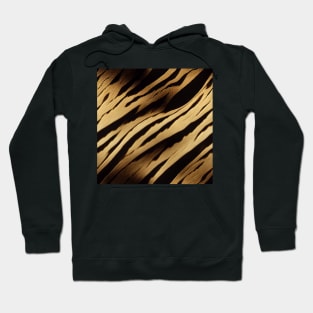 Stylized Tiger Fur - Printed Faux Hide #15 Hoodie